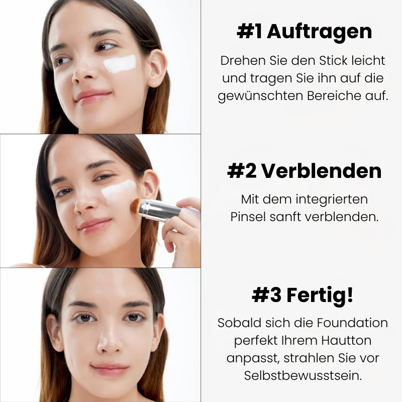2-in-1 Foundation mit integriertem Pinsel