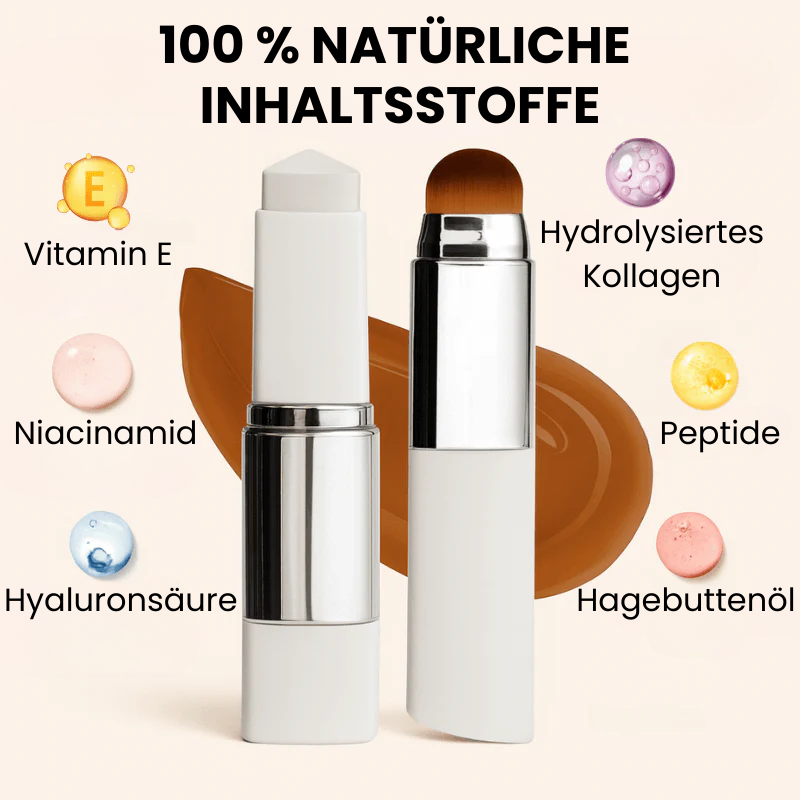 2-in-1 Foundation mit integriertem Pinsel